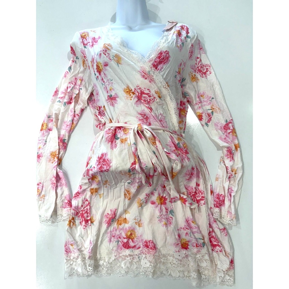 Victoria's Secret Multicolor Floral Robe Size M / L NEW
